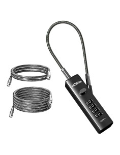 Candado de Cable Vazioyar con Combinación 4 Dígitos 3 Longitudes