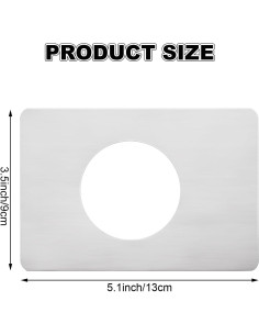 12 Placas de Refuerzo de Puerta MUXHEL Acero Inoxidable 2