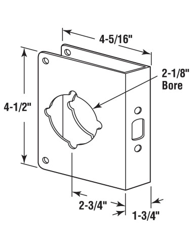 Refuerzo de Cerradura Prime-Line MP9457 Acero Inoxidable