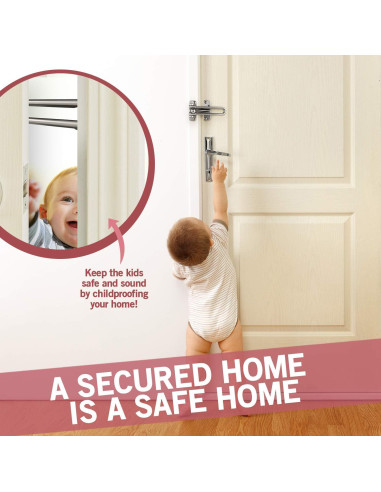 Cerradura de Puerta Jack N'Drill Metal Reforzado Níquel Satinado