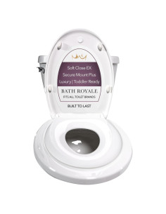 Asiento de Entrenamiento para Baño Bath Royale BR721-00 Alargado Blanco