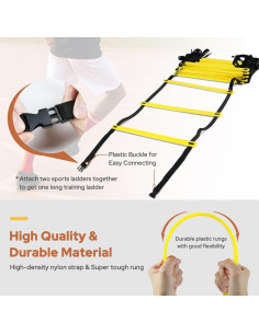 Escalera de Agilidad GHB 20 pies 12 Peldaños Entrenamiento 2