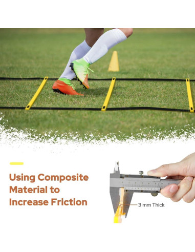 Escalera de Agilidad GHB 20 pies 12 Peldaños Entrenamiento