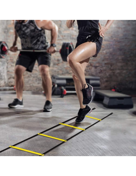 Escalera de Agilidad GHB 20 pies 12 Peldaños Entrenamiento