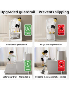 Escalera Ajustable CheerKid para Niños con Asiento Inodoro 2