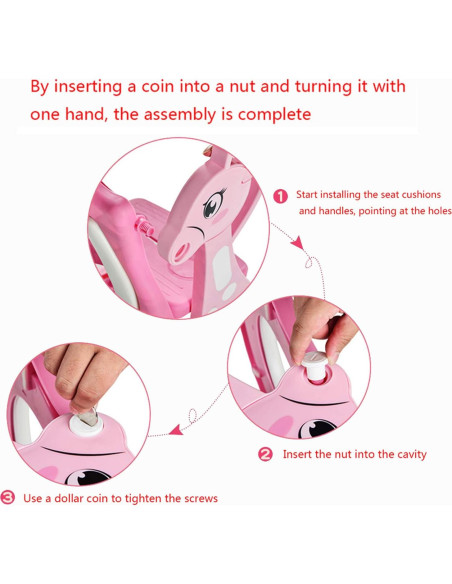 Asiento de Entrenamiento para Baño XKMT Rosa con Escalera