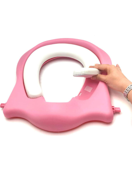 Asiento de Entrenamiento para Baño XKMT Rosa con Escalera