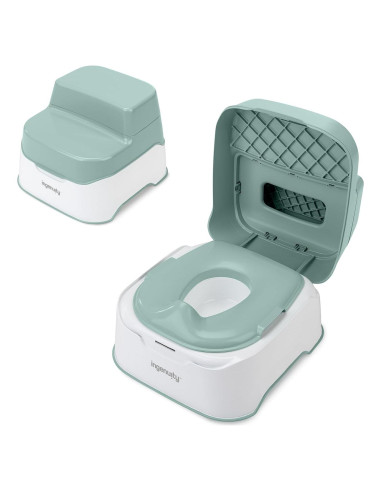 Inodoro Entrenamiento 3-en-1 Ingenuity Verde para Niños
