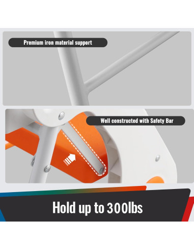 Escalera Plegable para Niños STOODER 2 Pasos Antideslizante