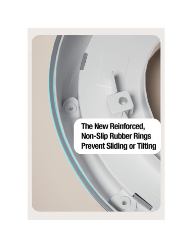 Asiento de Entrenamiento para Baño PandaEar Blanco Ovalado