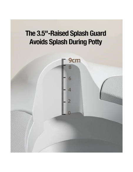 Asiento de Entrenamiento para Baño PandaEar Blanco Ovalado