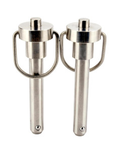 Pasador de Bloqueo de Mango de Anillo Acero Inoxidable 1.27cm 2