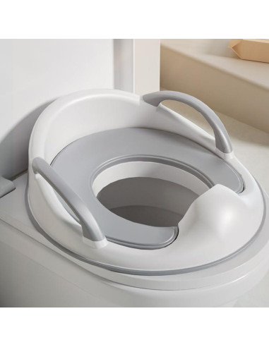 Asiento de Entrenamiento para Baño PandaEar Blanco Ovalado