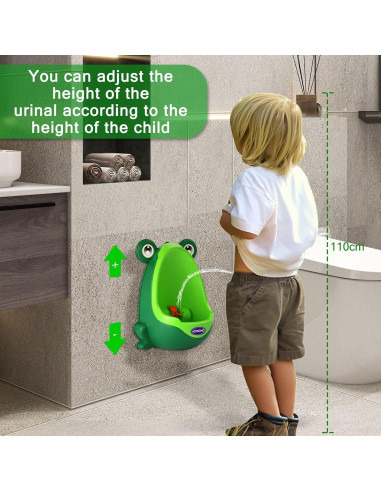 Orinal de Entrenamiento Rana Verde para Niños 2-6 Años