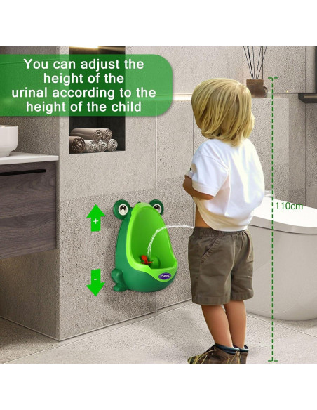 Orinal de Entrenamiento Rana Verde para Niños 2-6 Años