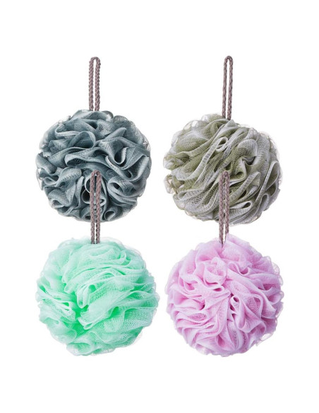 Esponja de Baño Loofah Novosun Exfoliante Suave 4 Piezas