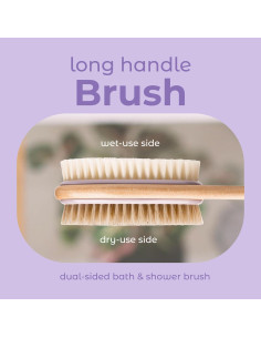Cepillo para Espalda MainBasics Doble Cara 41.9 cm Lavanda 2