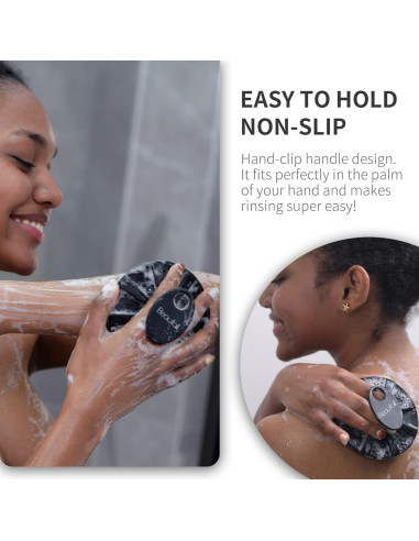 Exfoliador Corporal de Silicona BEAUTAIL Negro 10,5 cm