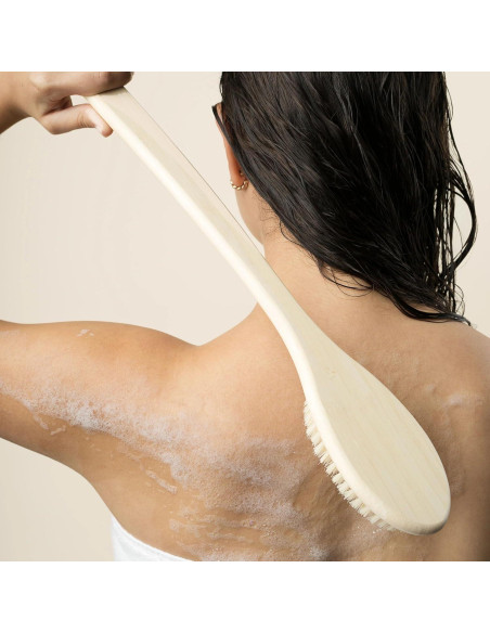 Cepillo de Baño EcoTools con Mango Largo y Cerdas Suaves