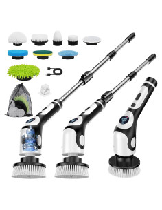 Limpiador Eléctrico Giratorio XIAQILAUS con 9 Cabezas