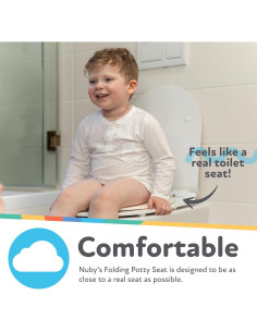 Asiento de inodoro plegable Nuby Aqua 18+ meses portátil 2