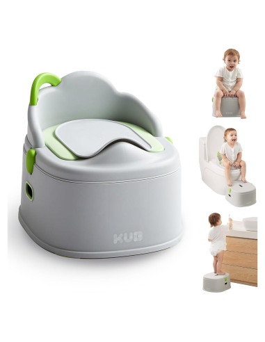 KUB Inodoro de Entrenamiento 3 en 1 para Niños Gris