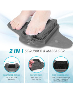 Alfombrilla Exfoliante para Pies BESKAR con Piedra Pómez 2