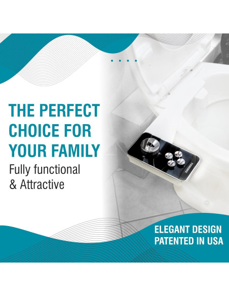 Accesorio de Bidet Throne KGxTHRONE Doble Boquilla Negro