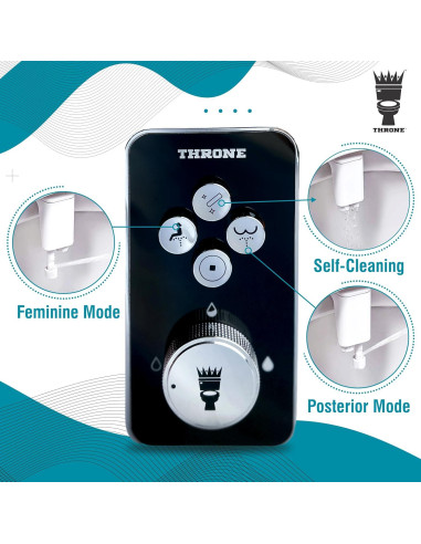 Accesorio de Bidet Throne KGxTHRONE Doble Boquilla Negro