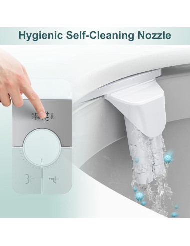 Bidet Shikitek Ultra Delgado Autolimpiante Plata