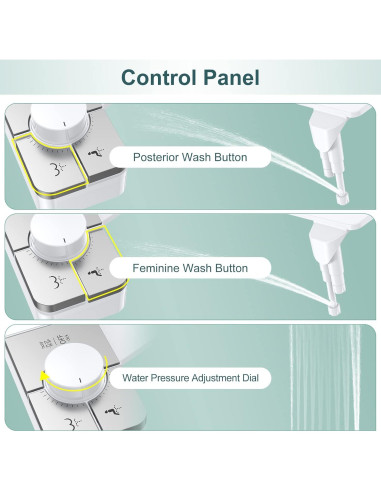 Bidet Shikitek Ultra Delgado Autolimpiante Plata