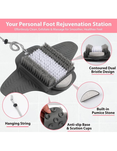 Alfombrilla de Ducha Efforest con Piedra Pómez Antideslizante
