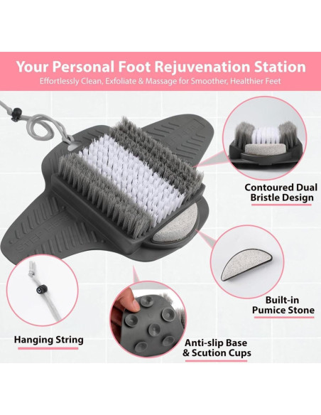 Alfombrilla de Ducha Efforest con Piedra Pómez Antideslizante