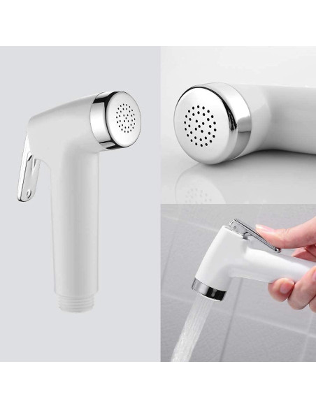 Pulverizador de Bidet de Mano LikeHome ABS Blanco 1,2m Pulverizador de Bidet de Mano LikeHome ABS Blanco 1,2m