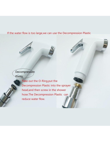 Pulverizador de Bidet de Mano LikeHome ABS Blanco 1,2m