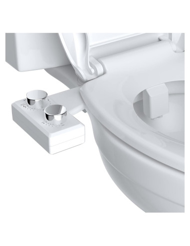 Bidet Mecánico Hibbent para Inodoro Doble Boquilla Agua Fría