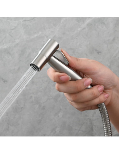 Rociador de Bidet de Mano Tecmolog Acero Inoxidable WS024