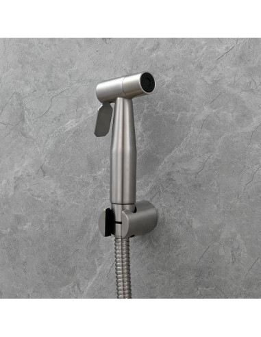 Rociador de Bidet de Mano Tecmolog Acero Inoxidable WS024