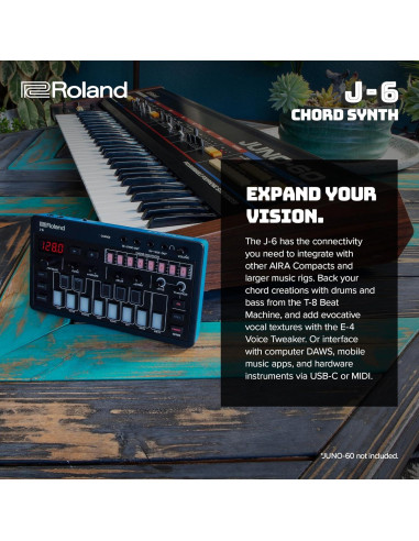 Roland AIRA J-6 Sintetizador Portátil con Secuenciador