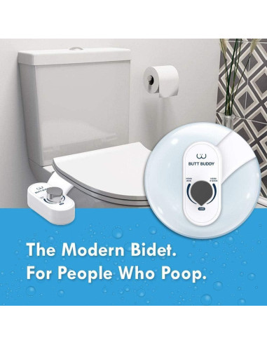 Bidet de Agua Fresca Butt Buddy - Instalación Fácil, Universal