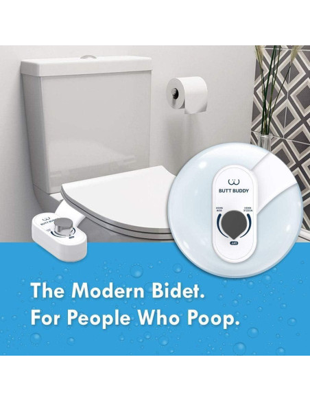 Bidet de Agua Fresca Butt Buddy - Instalación Fácil, Universal Bidet de Agua Fresca Butt Buddy - Instalación Fácil, Universal