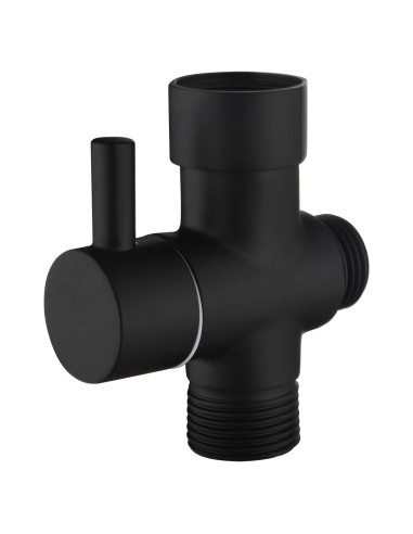 Válvula T 3 Vías Latón CIENCIA Adaptador Bidet Negro