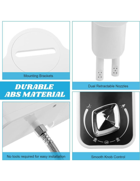 Accesorio de Bidet No Eléctrico LVOERTUIG Doble Boquilla