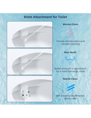 Accesorio de Bidet Hibbent JBY2000, Agua Fría y Caliente