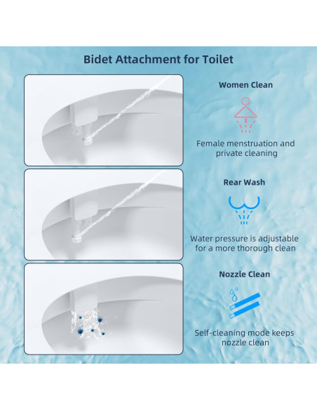 Accesorio de Bidet Hibbent JBY2000, Agua Fría y Caliente