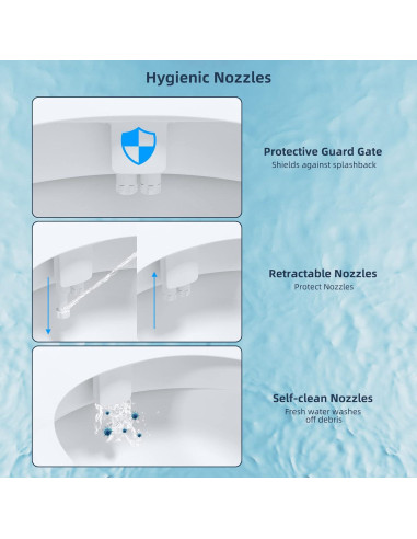 Accesorio de Bidet Hibbent JBY2000, Agua Fría y Caliente