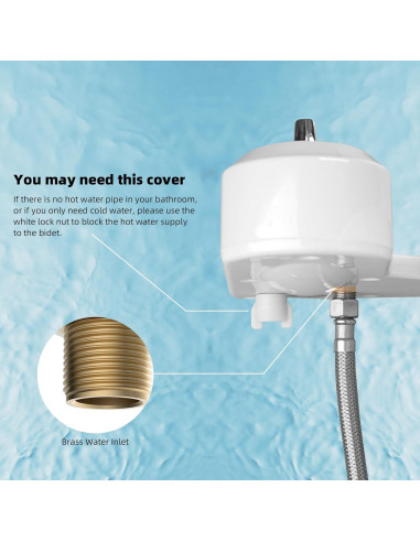 Accesorio de Bidet Hibbent JBY2000, Agua Fría y Caliente