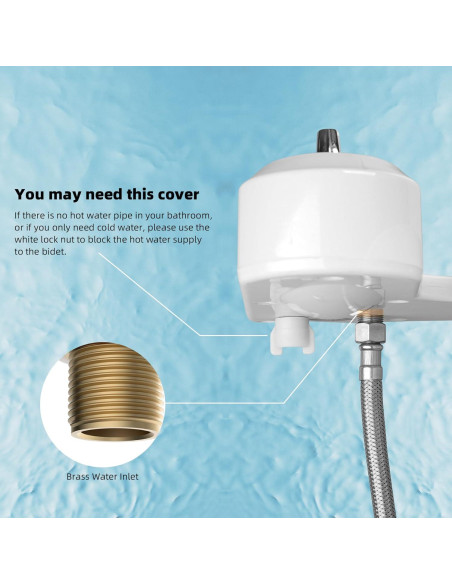 Accesorio de Bidet Hibbent JBY2000, Agua Fría y Caliente