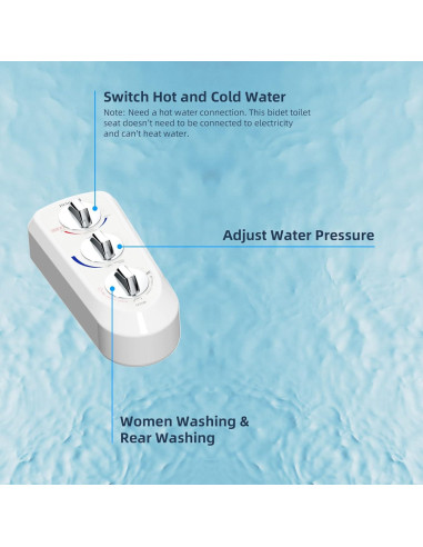 Accesorio de Bidet Hibbent JBY2000, Agua Fría y Caliente