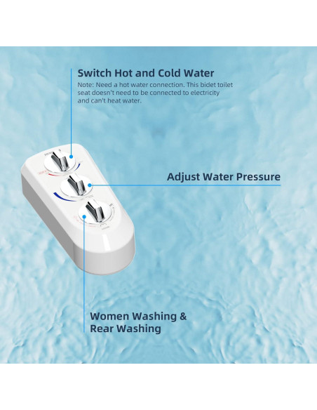 Accesorio de Bidet Hibbent JBY2000, Agua Fría y Caliente
